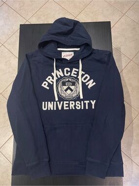 League Navy Princeton University Pullover Hoodie with Crest